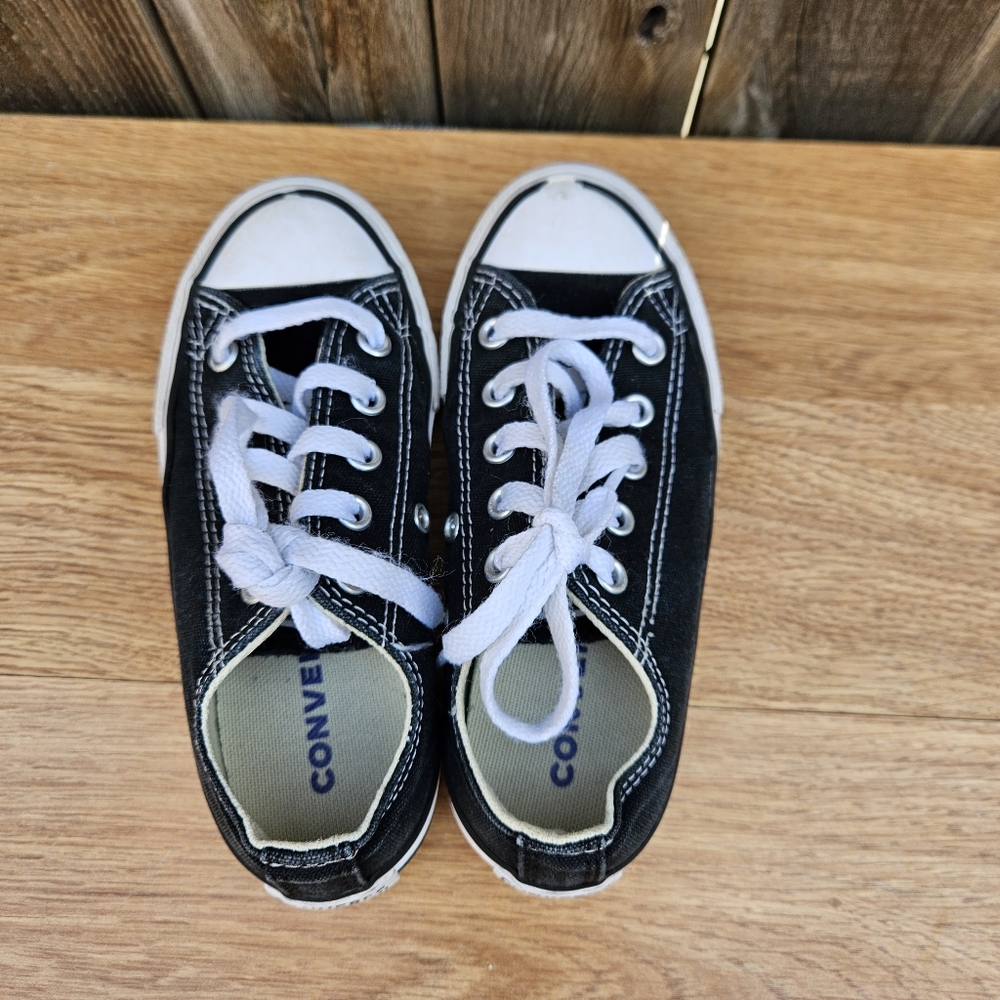 Converse All Star Black and White Canvas Sneakers Unisex Size 11.5 - Picture 8 of 16